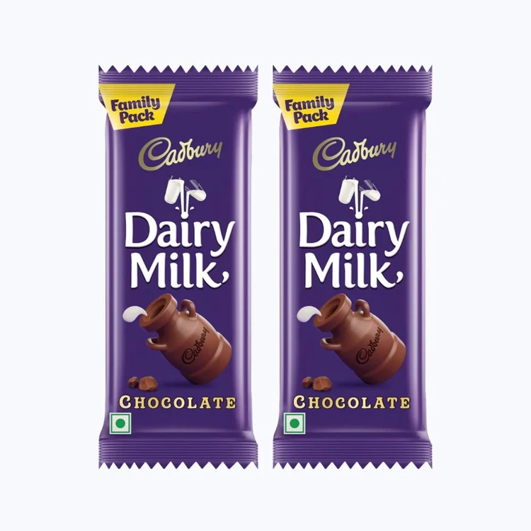 Cadbury Dairy Milk Chocolate Bar Family Pack - Pack of 2