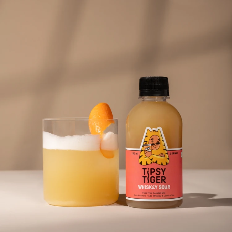 Tipsy Tiger Whiskey Sour Cocktail Mix