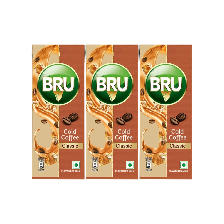 Bru Classic Cold Coffee (180 ml) - Pack of 3