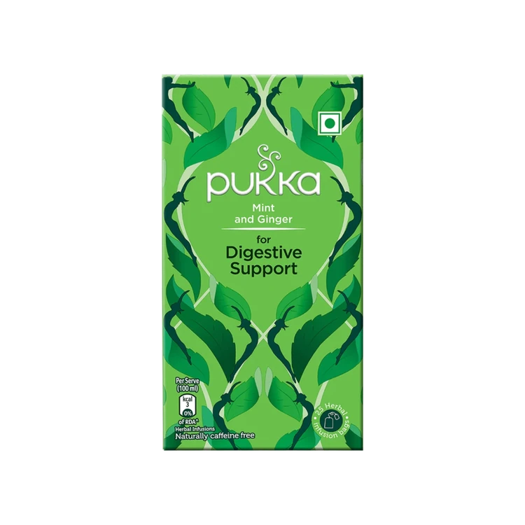 Pukka Mint & Ginger Tea Bags (for Digestive Support)