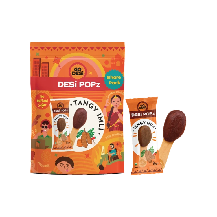 GO DESI Tangy Imli Desi Popz Lollipop Candy