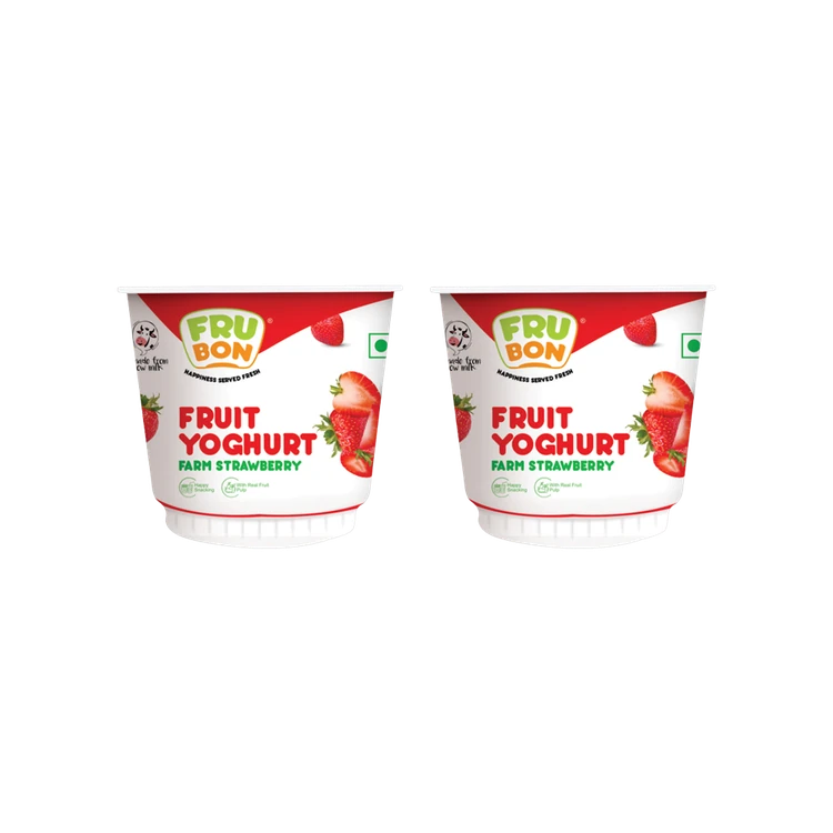 FruBon Farm Strawberry Yogurt - Pack of 2