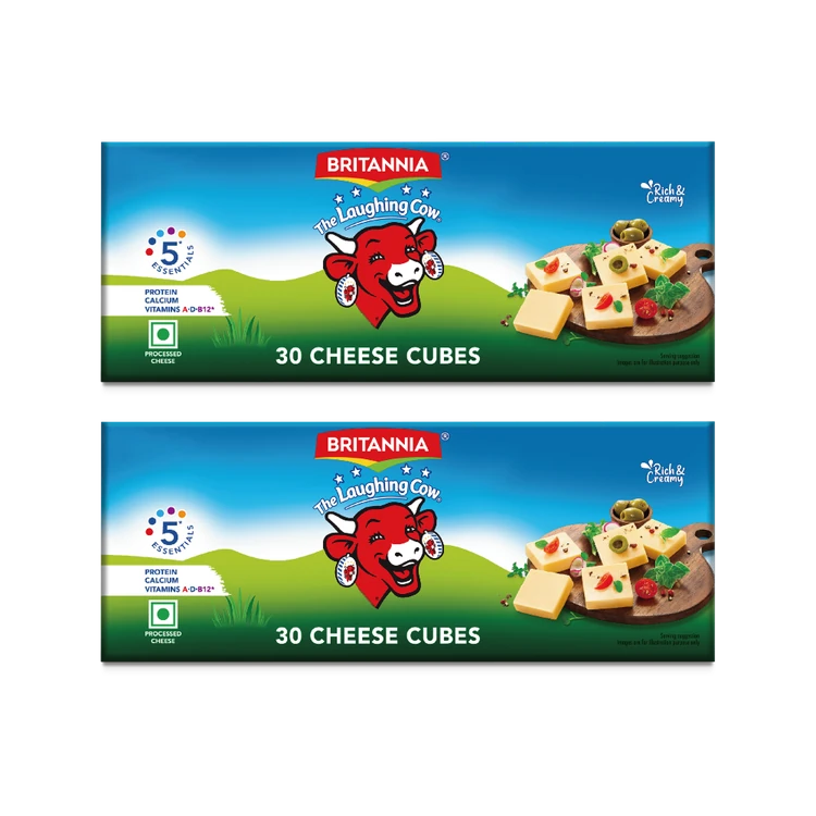 Britannia Laughing Cow Cheese Cubes - Pack of 2