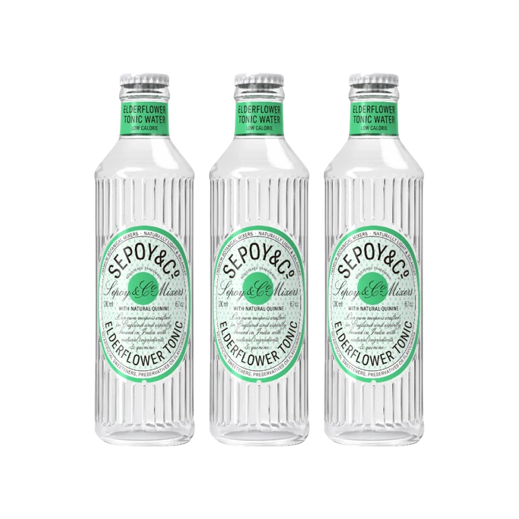 Sepoy & Co. Elderflower Tonic Water - Pack of 3