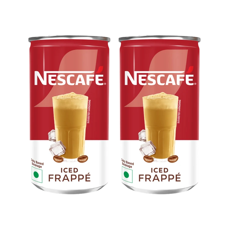 Nescafe Cafe Style Cold Coffee, Iced Frappe - Pack of 2
