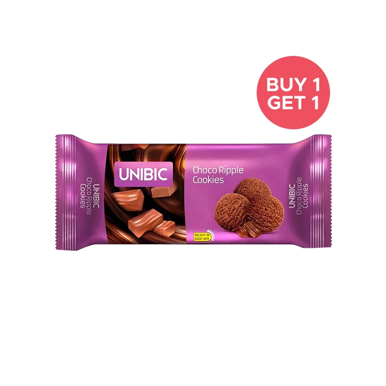 Unibic Choco Ripple Cookies - Buy 1 Get 1 Free