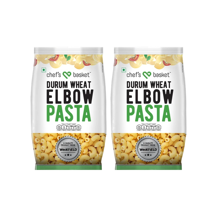 Chef's Basket Durum Wheat Elbow Domestic Pasta - Pack of 2