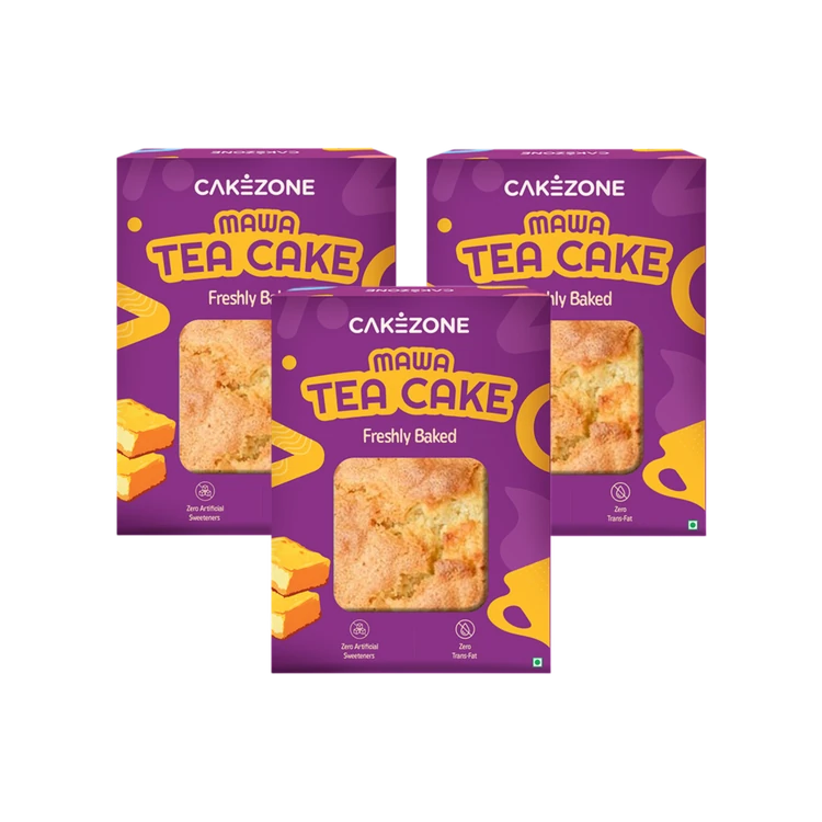 CakeZone Mawa Teacake - Pack of 3