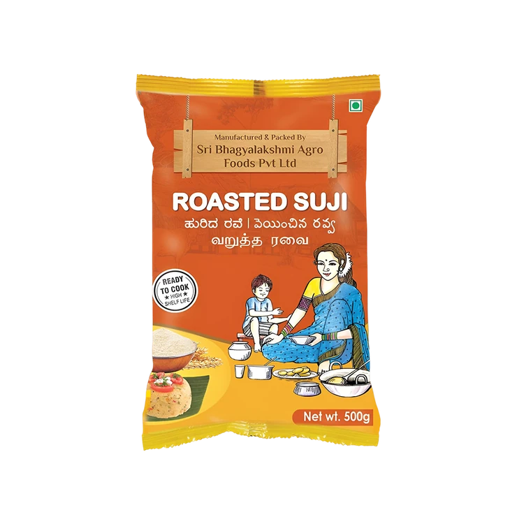 Bhagyalakshmi Roasted Sooji/Rava (Hurida Rave)
