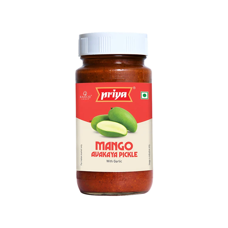 Priya Mango Avakaya with Garlic Pickle