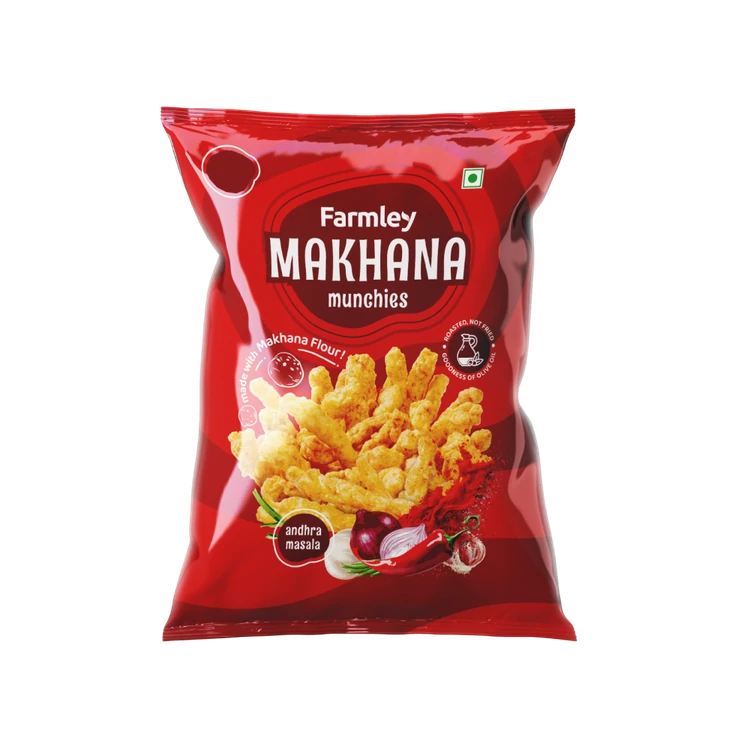 Farmley Makhana Munchies Crisps - Andhra Masala