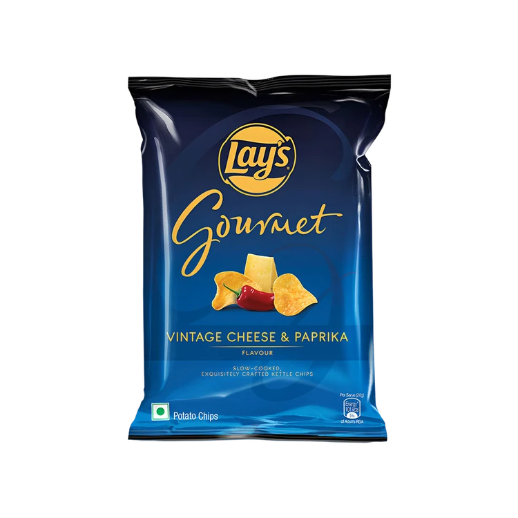 Lay's Gourmet Potato Chips - Vintage Cheese & Paprika Flavour