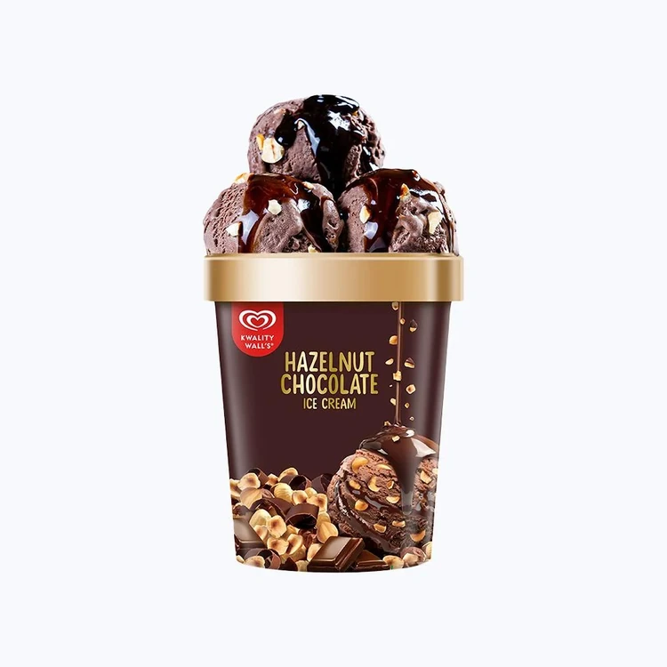 Kwality Walls Hazelnut Chocolate Ice Cream Tub