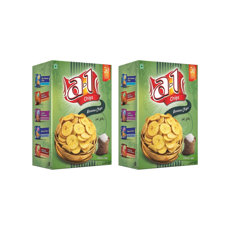 A1 Chips Classic Salt Banana Chips - Pack of 2
