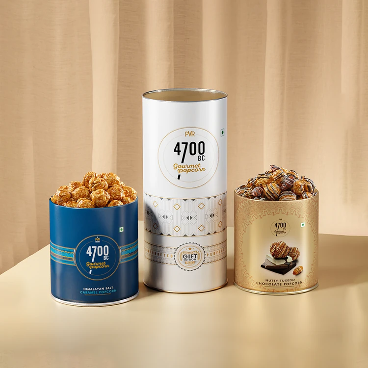 4700BC Popcorn Gift Pack of 2, Chocolate & Caramel