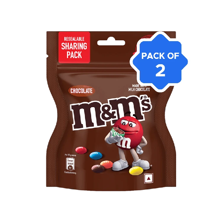 M&M's Milk Shaped Chocolate Pack - Pack of 2