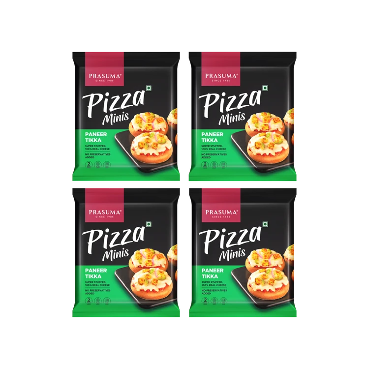 Prasuma Paneer Tikka Pizza Minis - Pack of 4