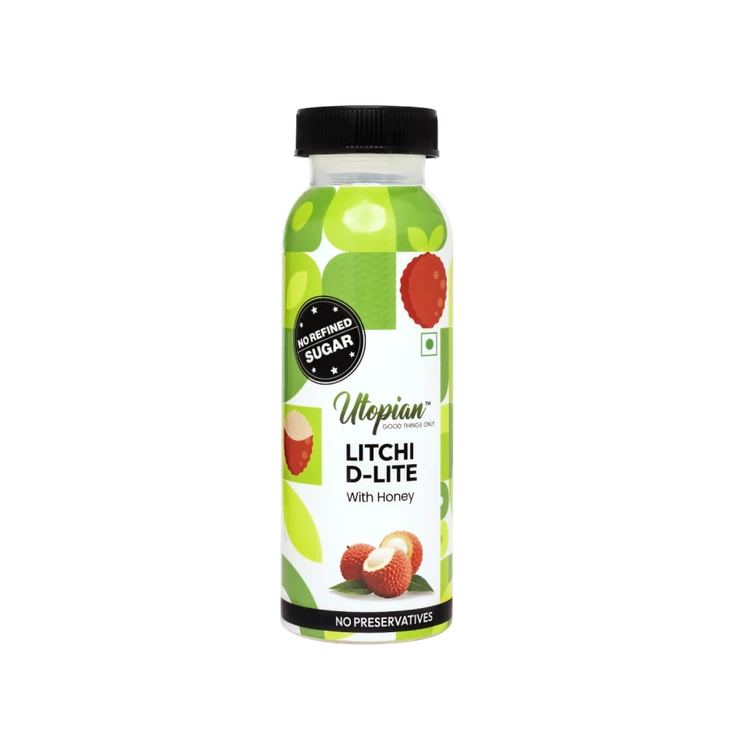 Utopian Litchi D-Lite Juice With Honey