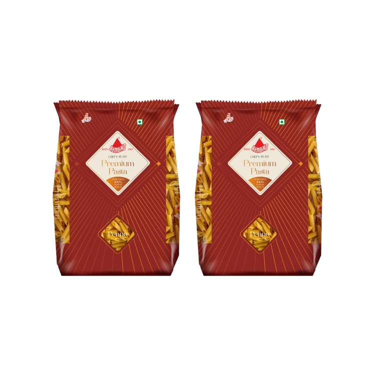 Bambino Premium Penne 100% Durum Wheat Domestic Pasta - Pack of 2