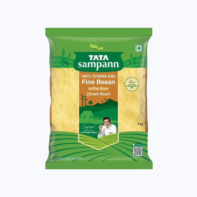 Tata Sampann 100% Chana Dal Fine Besan/Gram Flour (Kadale Hittu)