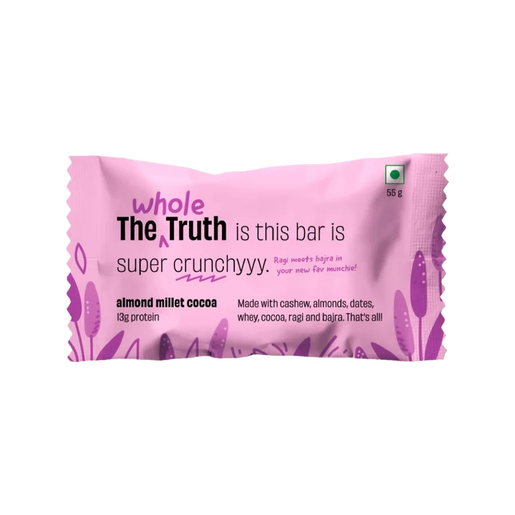 The Whole Truth Almond Millet Cocoa Protein Bar