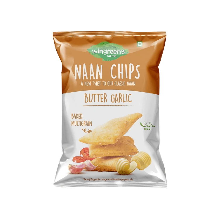 Wingreens Farms Butter Garlic Naan Chips