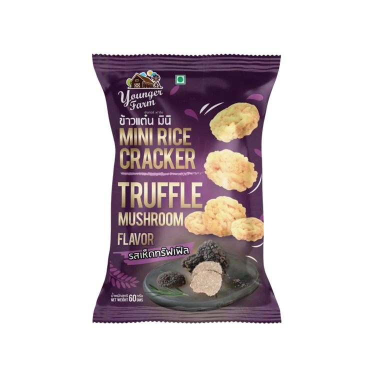 Younger Farm Mini Rice Crackers Truffle Mushroom