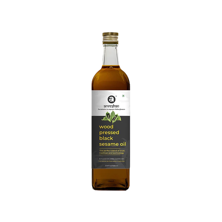 Anveshan Wood Pressed Black Sesame Oil