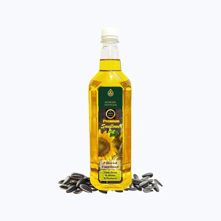 ALOKAM SATTVAM Filtered, Unrefined Sunflower Oil