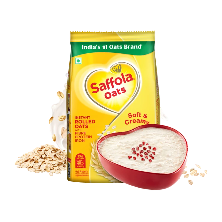 Saffola Oats Soft & Creamy Instant Rolled Oats