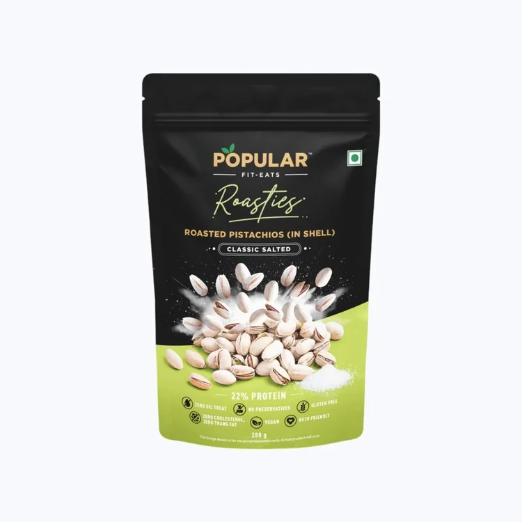 Popular Roasties Classic Salted Pistachios (Pista)