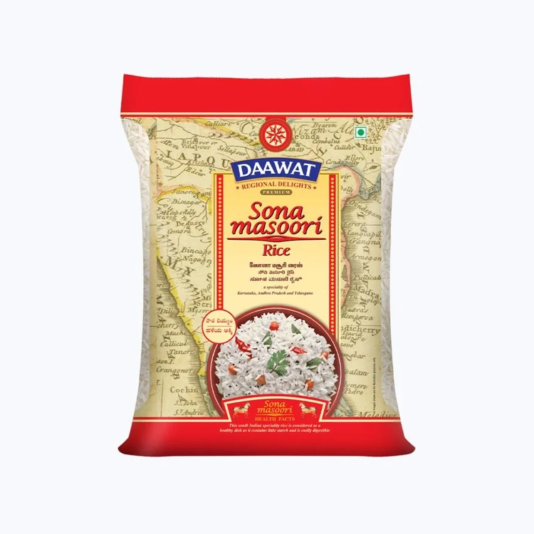 Daawat Raw Sonamasuri Rice (Medium Grain) (Sonamasuri Akki)