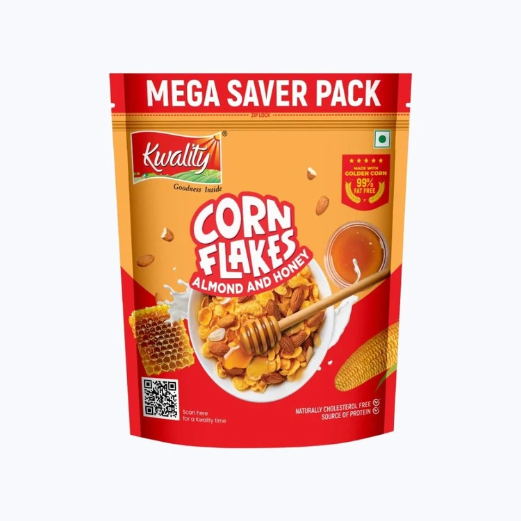 Kwality Almond & Honey Corn Flakes