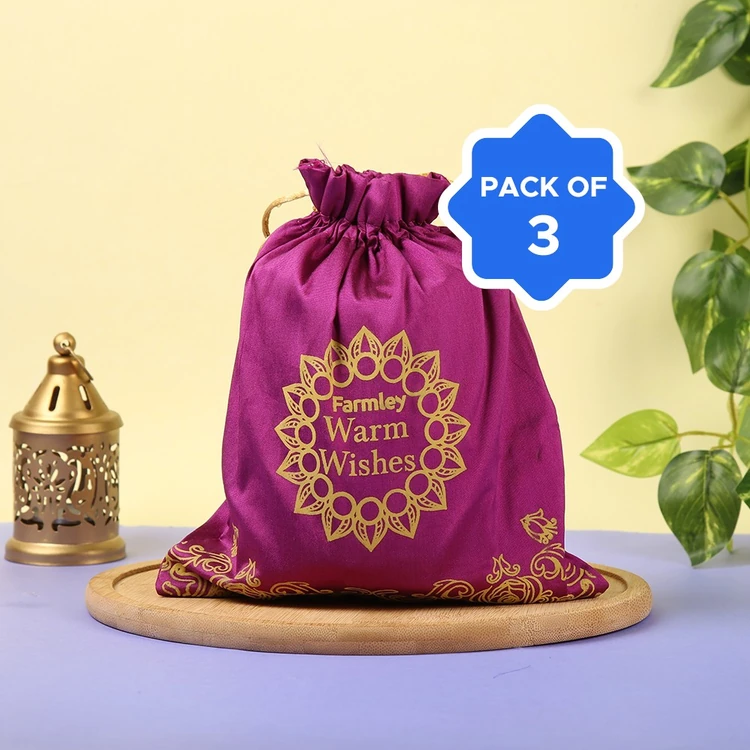 Farmley Dry Fruit Potli - Pack of 3 (Ona Kaayi Potli)