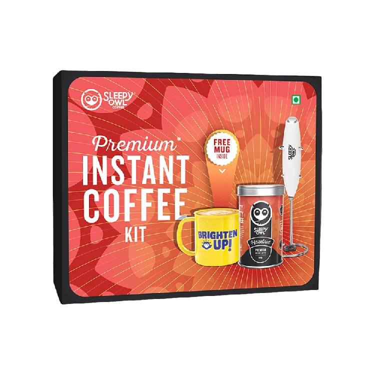 Sleepy Owl Hazelnut Premium Instant Coffee Kit