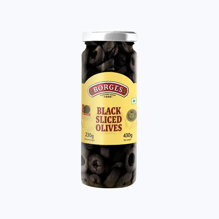 Borges Black Sliced Olives