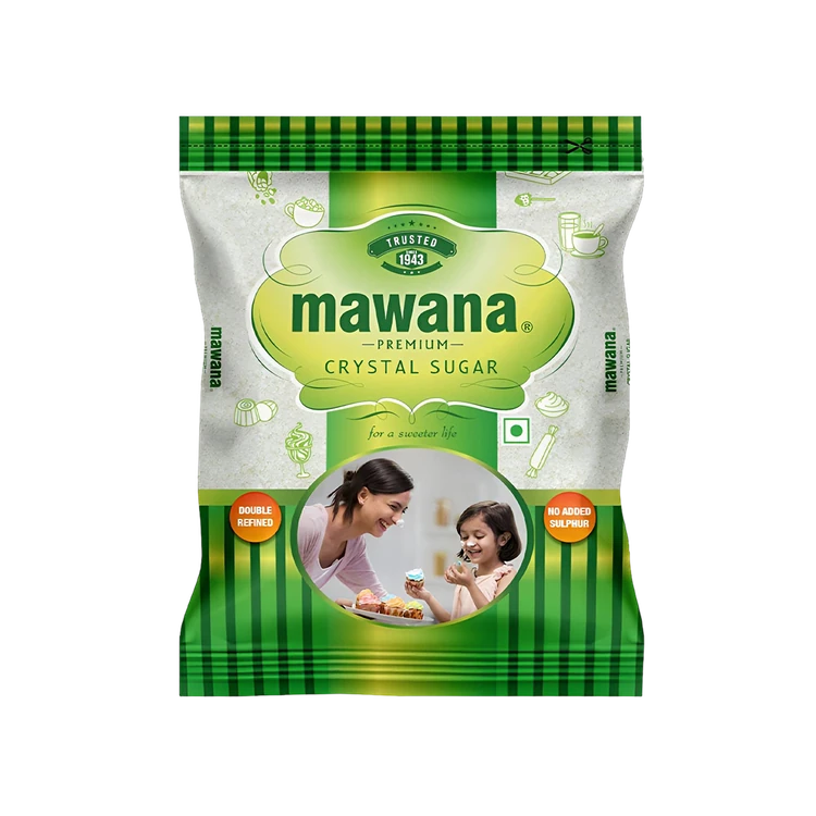 Mawana Premium Crystal Sulphurless Sugar - 5 kg (Sulphur Rahitha Sakkare)
