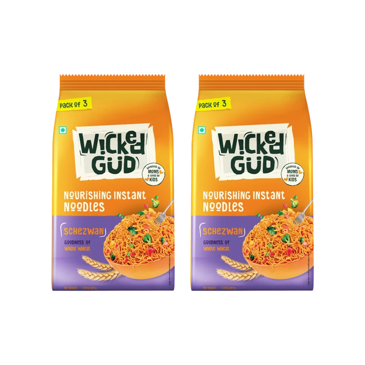 WickedGud Schezwan Instant Noodles - Pack of 2