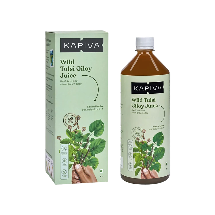 Kapiva Ayurveda Tulsi Giloy Herbal Juice (Natural Healer)