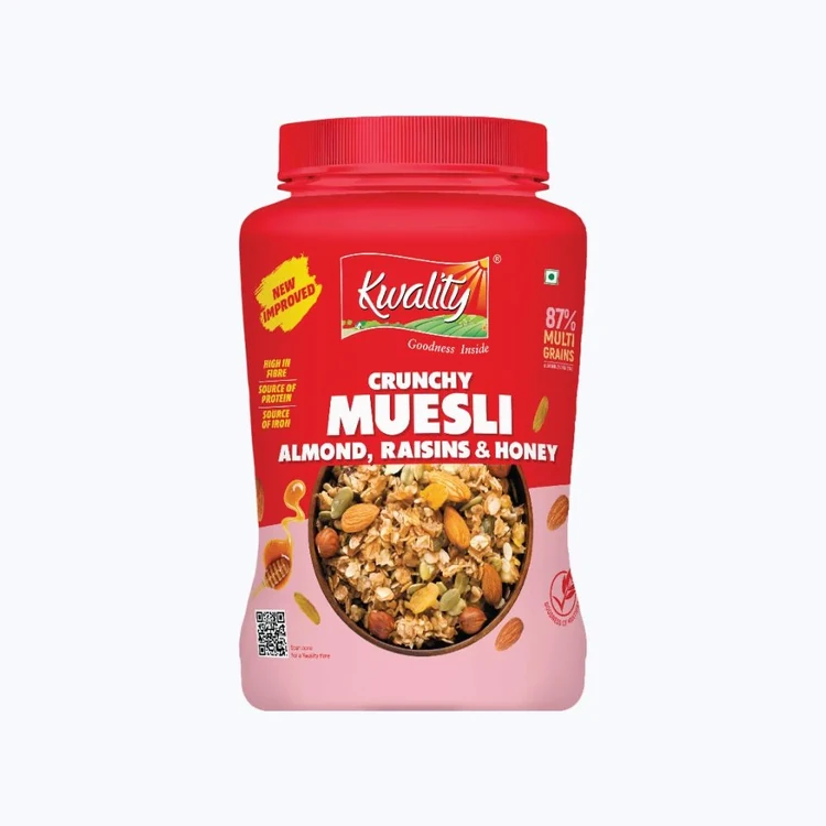 Kwality Crunchy Muesli Almond, Raisins & Honey