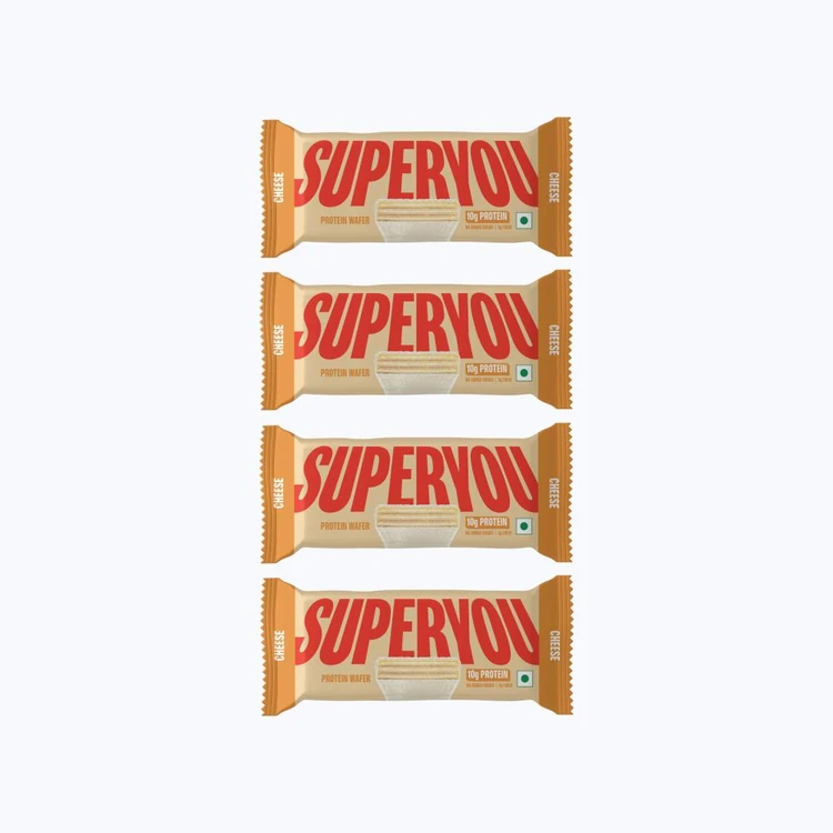 SuperYou Cheese Wafer Protein Bar - Pack of 4