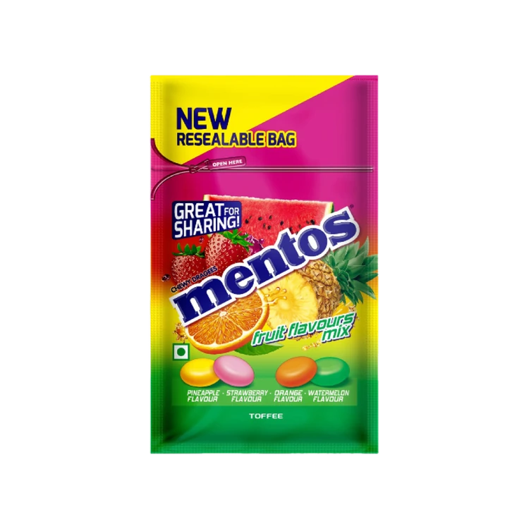Mentos Rainbow Chewy Candy (Assorted) 40 Pcs