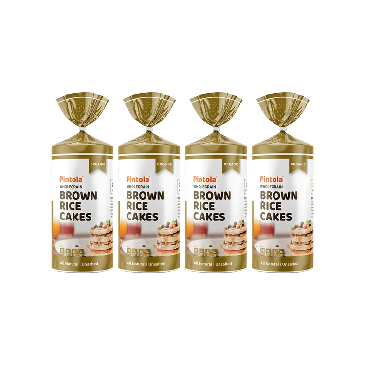 Pintola Wholegrain Brown Rice Rice Cake - Pack of 4