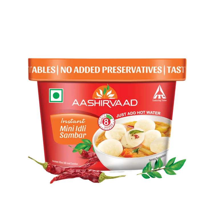 Aashirvaad Instant Mini Idli Sambhar Ready to Eat