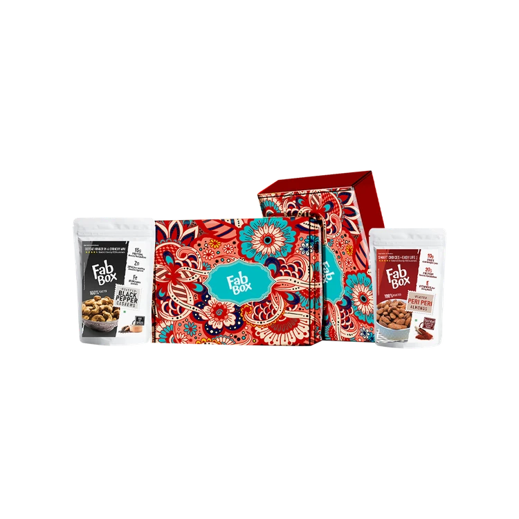 FabBox Dry Fruits Combo (Peri Peri Almonds & Black Pepper Cashews)