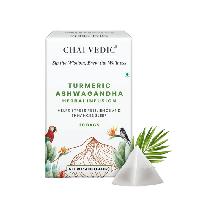 Chai Vedic Turmeric Ashwagandha Herbal Tea