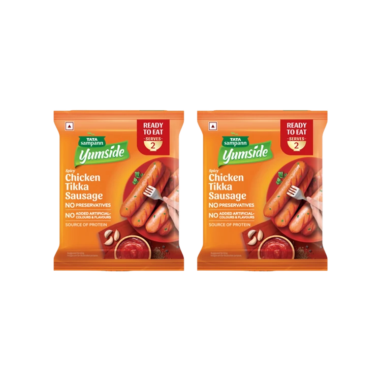 Tata Sampann Yumside Spicy Tikka Chicken Sausage - Pack of 2