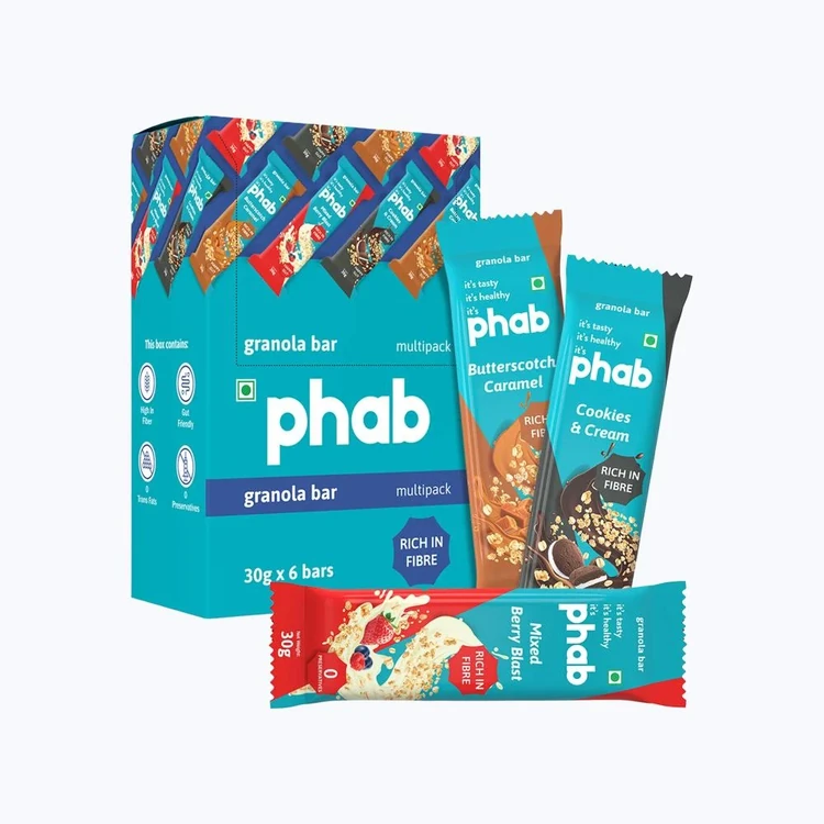 Phab Granola Bar Assorted Nutrition Bar