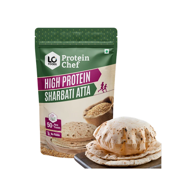 Protein Chef 50% More Protein Sharbati Atta (Premium Flour)