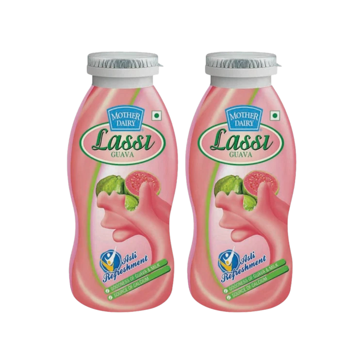 Mother Dairy Pink Guava Lassi - Pack of 4